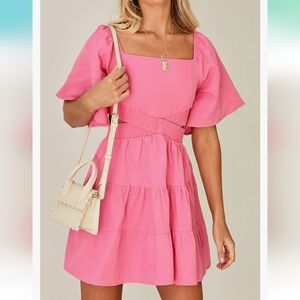 NWT Size M shy Velvet Pink dress